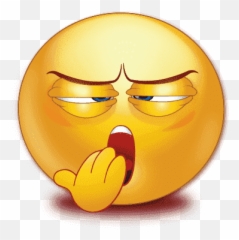 Sleepy Emoji Png Pic - Yawning And Bored Emoji,Sleep Gpa Emoticons Png