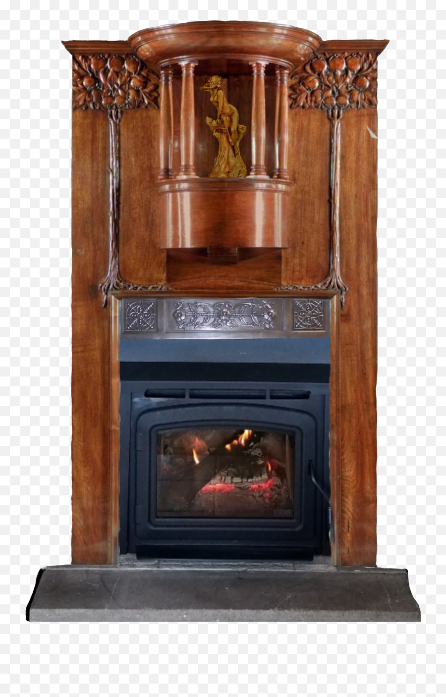 Artnouveau Fireplace Sticker By Jb - Solid Emoji,Fireplace Emoji