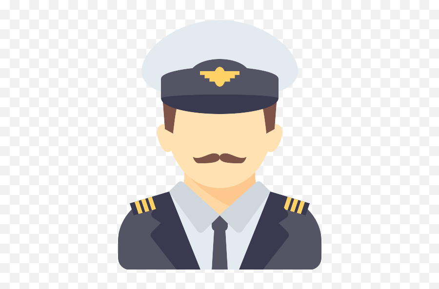 Pilot Vector Svg Icon - Airline Pilot Pilot Icon Emoji,Cap Padge Emoticon