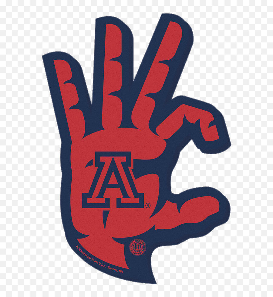 Arizona Wildcats Foam Hand Transparent - Hand University Of Arizona Bear Down Emoji,Arizona Related Emojis