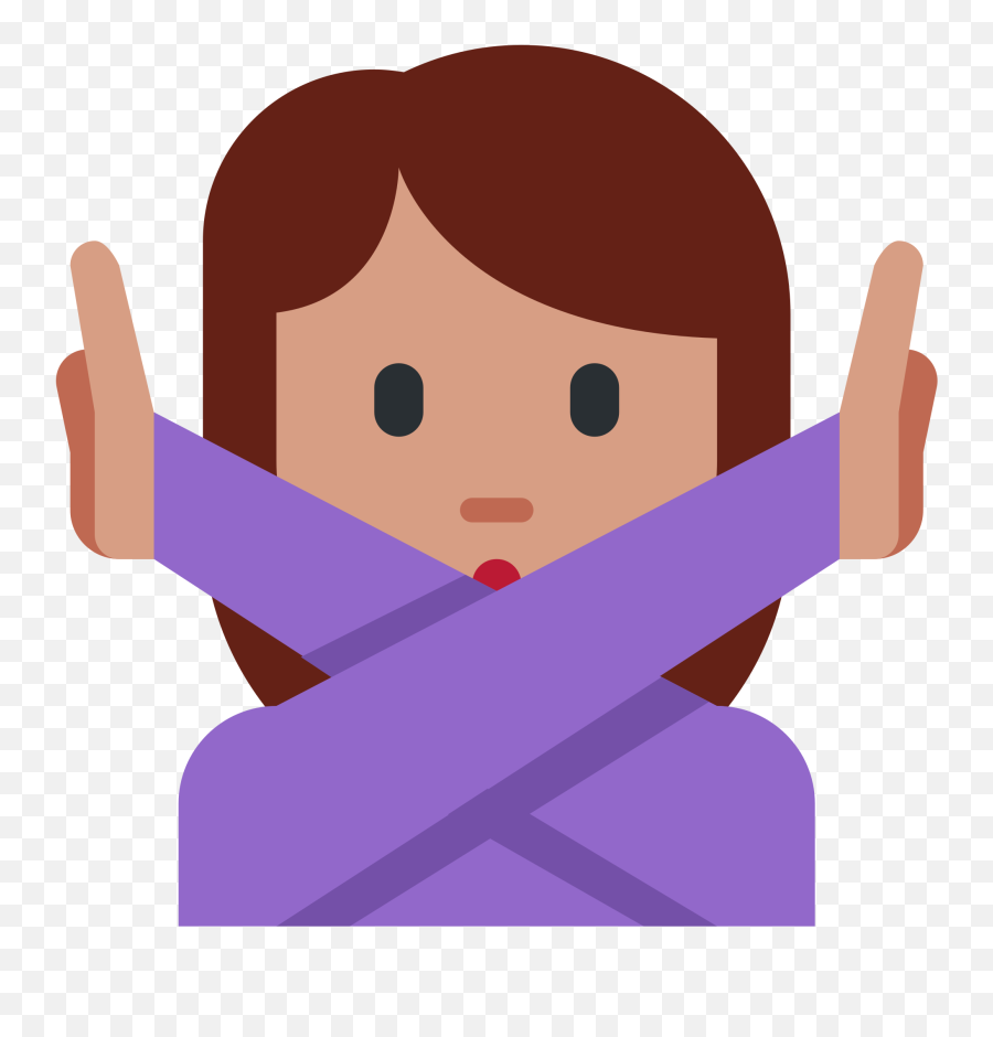 Face With No Good Gesture Id 10609 Emojicouk - Crossed Arms Emoji Png,Good Emoji