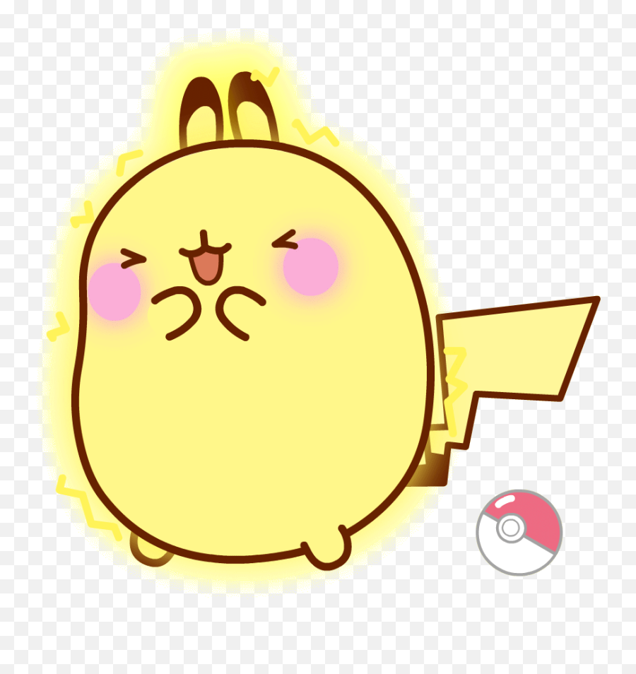 Eclair Pokemon Gif - Cute Pokemon Gif Molang Emoji,Pikachu Emoticons