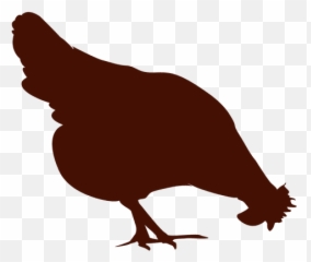 Chicken Illustration Png - Silueta De Pollo Png Emoji,Rooster + Chicken Leg Emoji