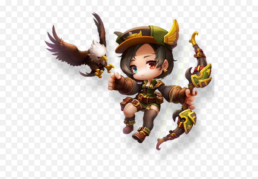 Maplestory 2 Maple Story Chibi Characters - Maplestory 2 Archer Art Emoji,Maplestory2 Shortcut For Emojis