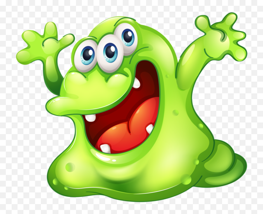 Emoticones Emoji - Slime Monster,Fondo De Emojis Para Hacer Gafetes