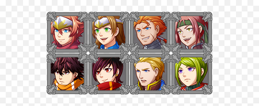 Actor Face Frames - Rpg Emoji,Rpg Maker Vx Emotion Busts