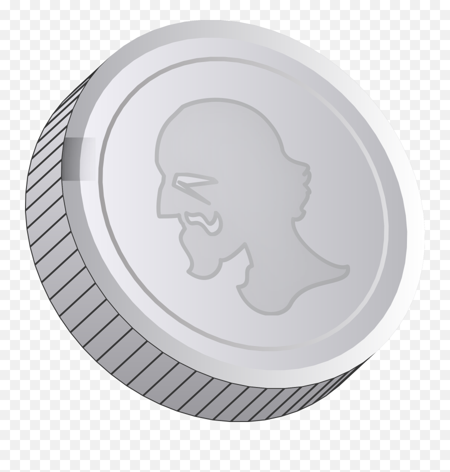 Coin Money Silver - Free Vector Graphic On Pixabay Silver Coin Cartoon Png Emoji,Money Bag Emojis Images Black And White