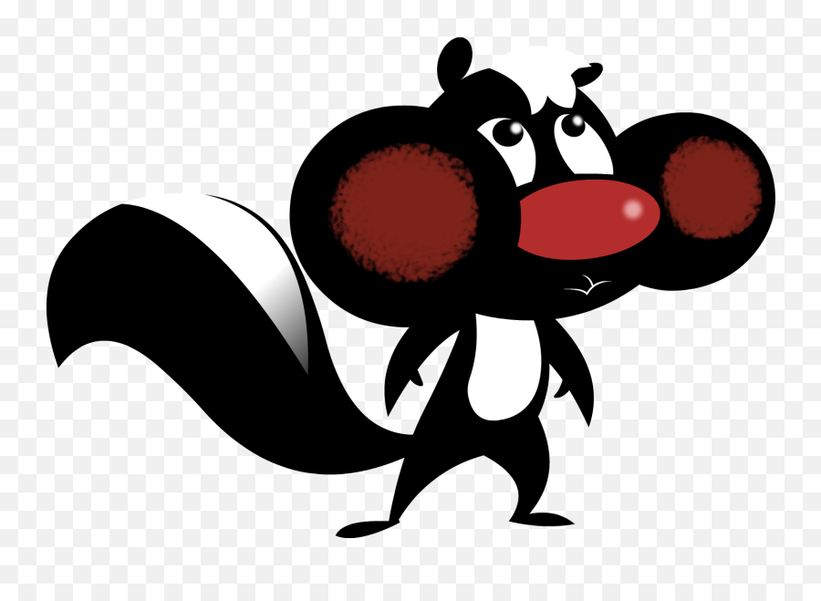 Skunk Fu Puffy Cheeks Blush Clipart - Skunk Emoji,Skunk Emoji