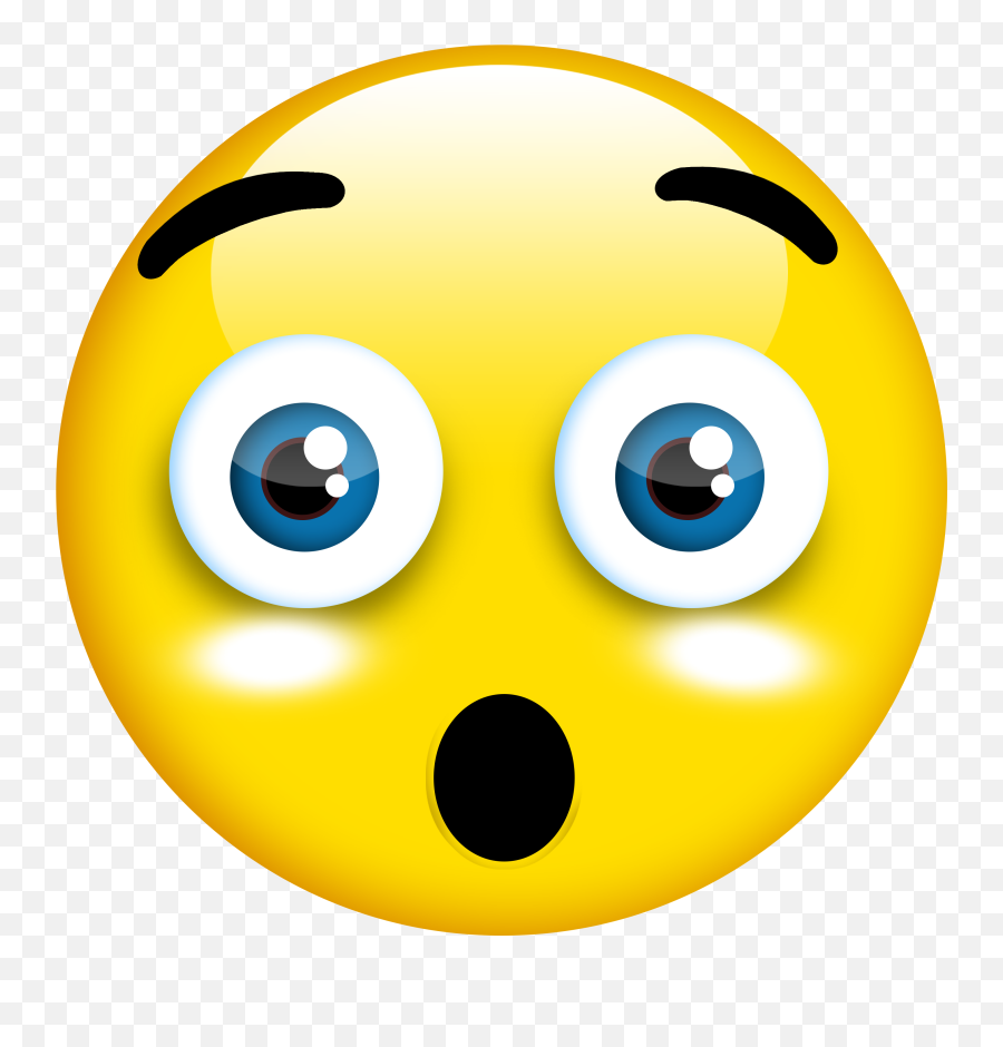 Smiley Oh My God 3d Button Cartoon 3d - Free Image From Emoji,Cartoon Faces Emotions