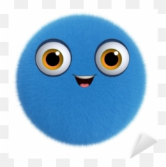 3d Cartoon Cute Furry Ball Sticker - Soft Emoji,Furry Emoticon