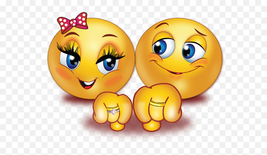Engaged Couple Emoji - Bonitas Imágenes De Caritas Felices,Messenger Emoji