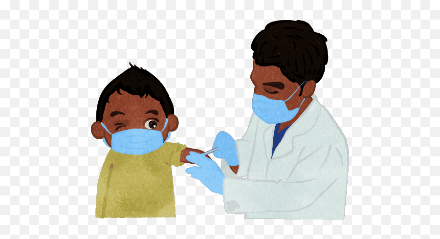 A Boy Getting A Shot Injection - Cute2u A Free Cute Emoji,Getin Frog Emoji