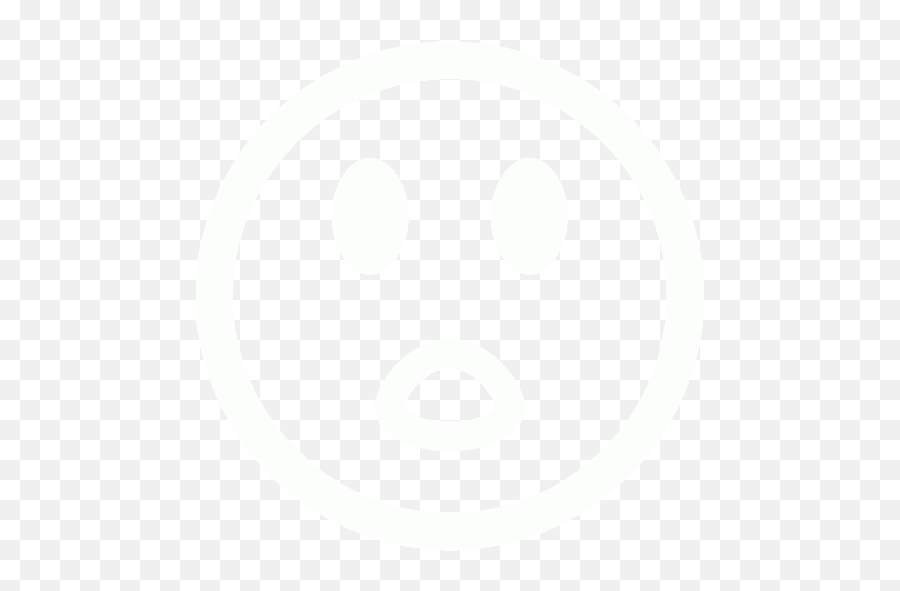 White Surprised Icon - Free White Emoticon Icons Circle Of Life Emoji,Surprised Emoticon Text