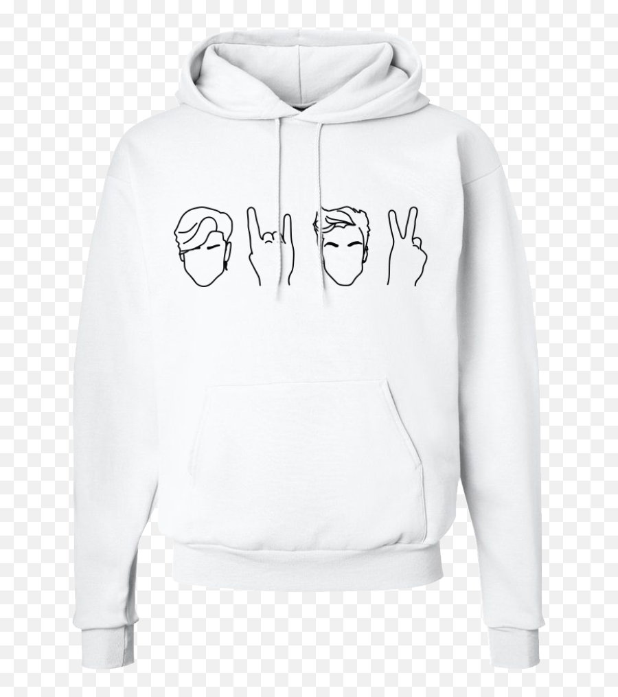 Dolan Twins Black And White - Dolan Twins Merch White Logo Emoji,Emoji Sweaters Ebay