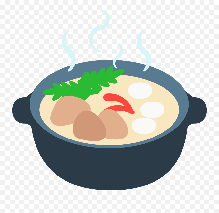 Pot Of Food Emoji - Soup Emoji,Food Emoji