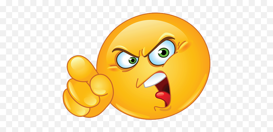 Angry Emoji Png Hd - Accusing Emoji,Angry Emoji