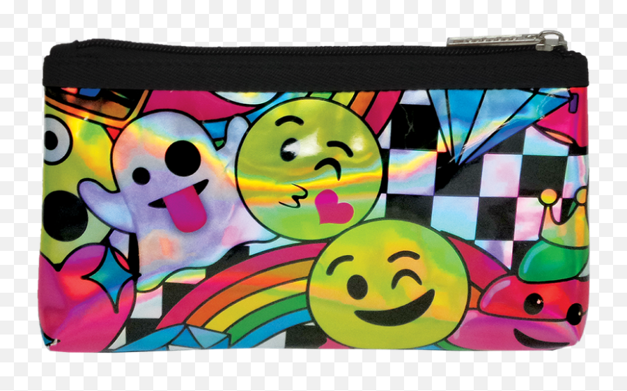 Emoji Party Holographic Pencil Case - Happy,Emoji Book Bags