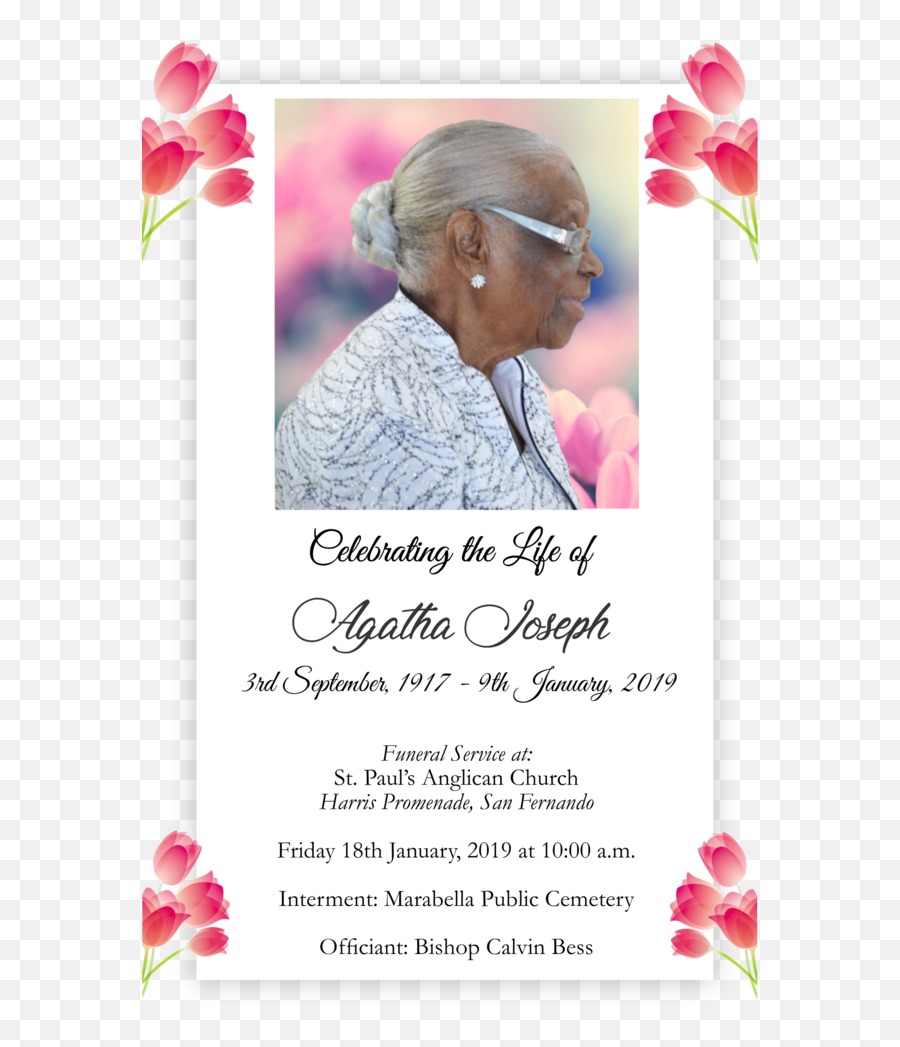 Contributions To The Tribute Of Agatha Joseph Welcome To - Senior Citizen Emoji,Sympathy Hug Emoji