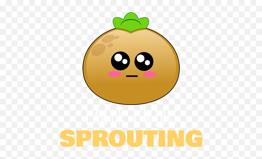 Im Just Sprouting Cute Potato Pun Hand Towel - Happy Emoji,Funny Emoticon Combinations Iphone