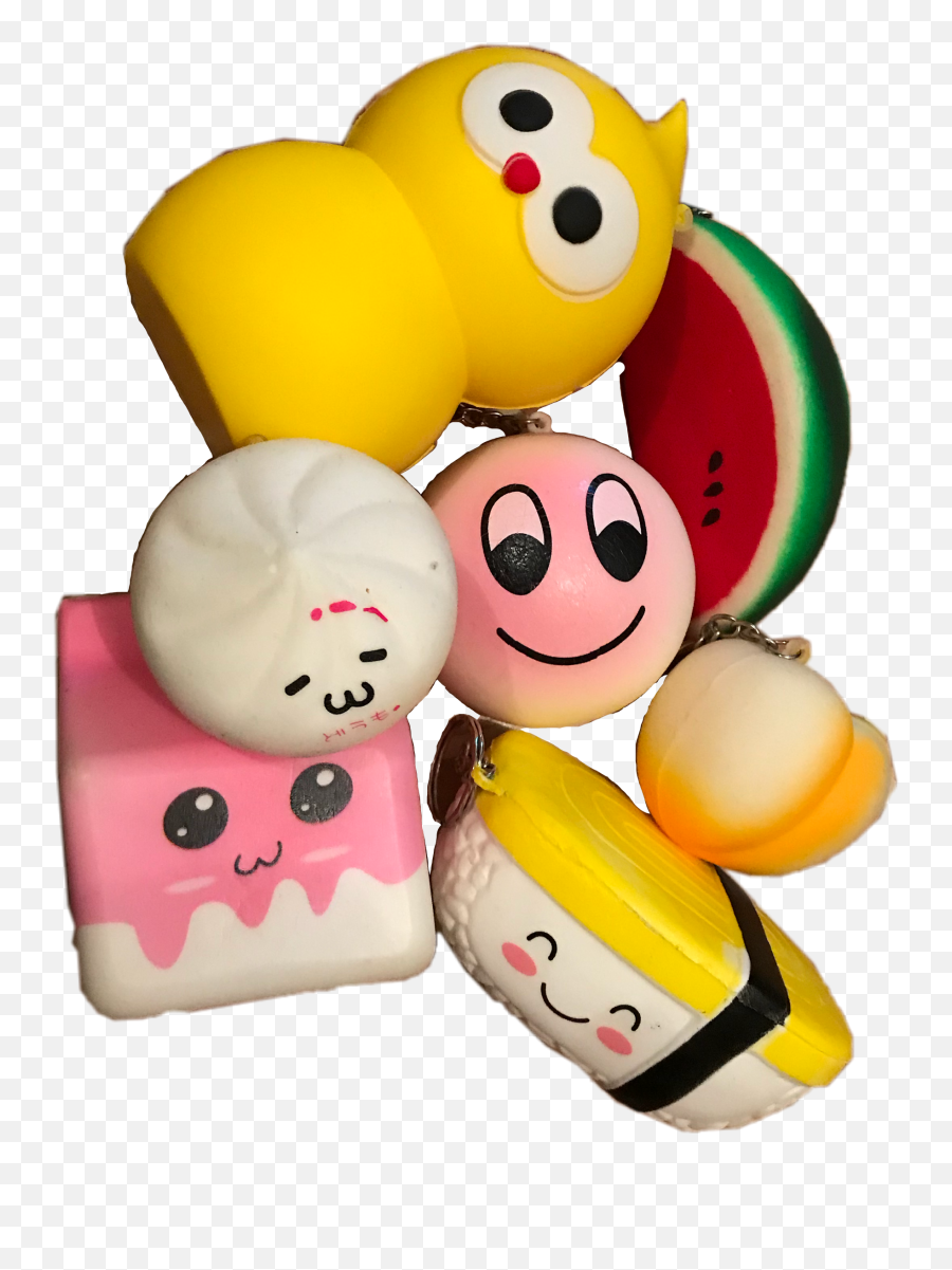 Squishy Squshies Squishys Sticker - Happy Emoji,Emoji Squishy