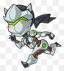 Ireland Drawing Cute - Genji Gif No Background Emoji,Zenyatta Emoji