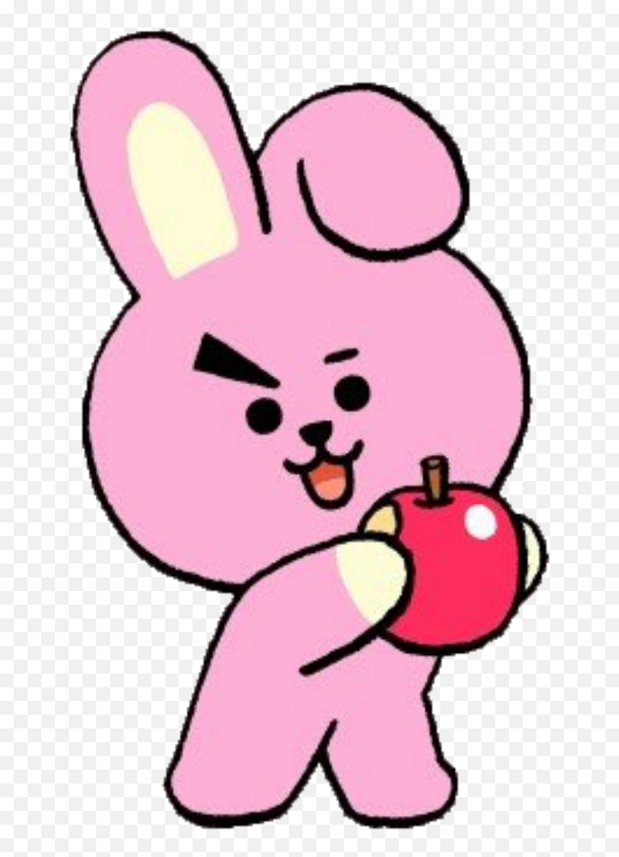 Cooky Jungkook Bt21 Apple Sticker Emoji,Full Tummy Emoji