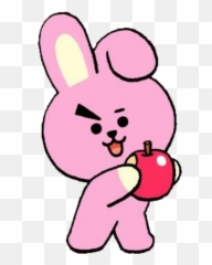 Cooky Jungkook Bt21 Apple Sticker Emoji,Full Tummy Emoji