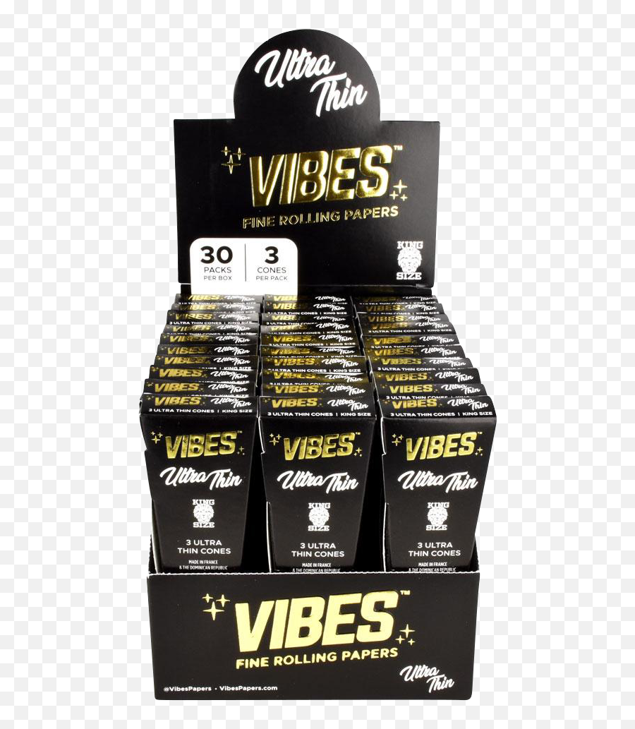 Vibes Ultra Thin Cones - 30 Pack Vibes Rolling Papers King Size Slim Ultra Thin Black Emoji,Emoji Pop Answers Level 74