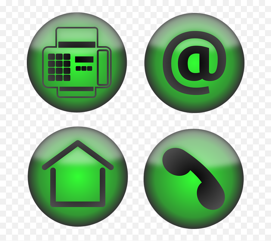 Phone Fax Icon 389 - Free Icons Library Home Icon For Email Signature Emoji,Phone Office Email Emoticons On Business Cards