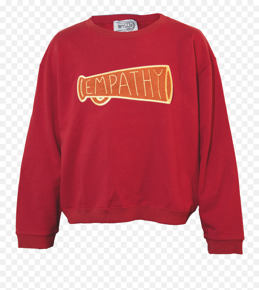 Empathy - Red U2013 Wyllis Long Sleeve Emoji,The Emotion Of Empathy Shown In A Wrinkle In Time