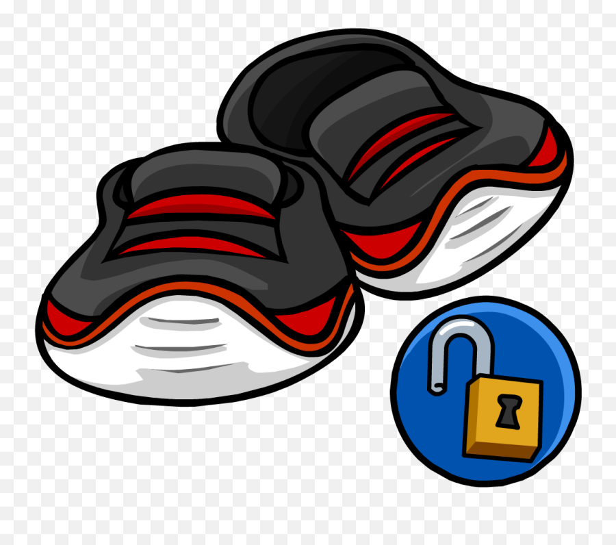 Club Penguin Red Shoes Clipart - Club Penguin Rewritten Shoes Emoji,Emoji Light Up Shoes