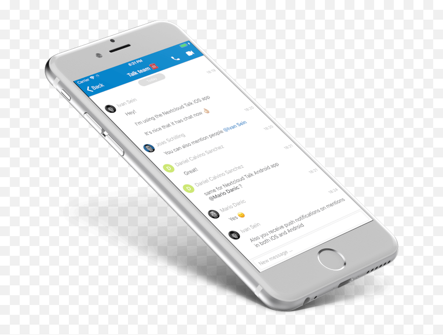 Nextcloud Talk Expands To Include Chat On All Platforms - Mobile Chat Png Emoji,Chat & Count Emoji Phone