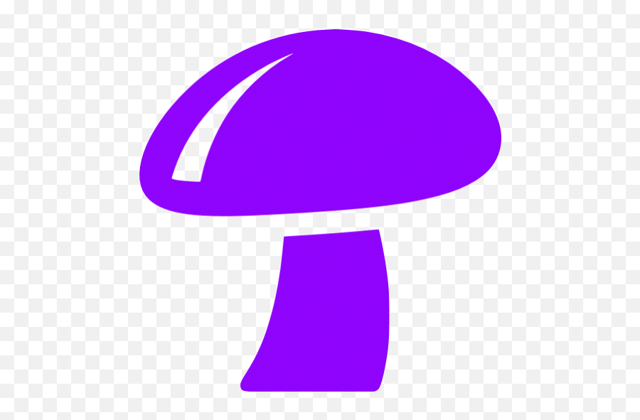 Violet Mushroom Icon - Icon For Mushroom Emoji,French Flag Black Box Mushroom Emoji