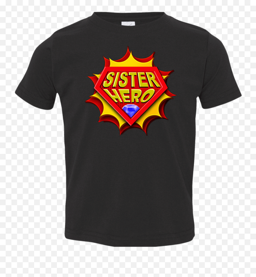 Sister Hero Toddler Jersey T - Shirt Short Sleeve Emoji,Heart Emojis For Sister