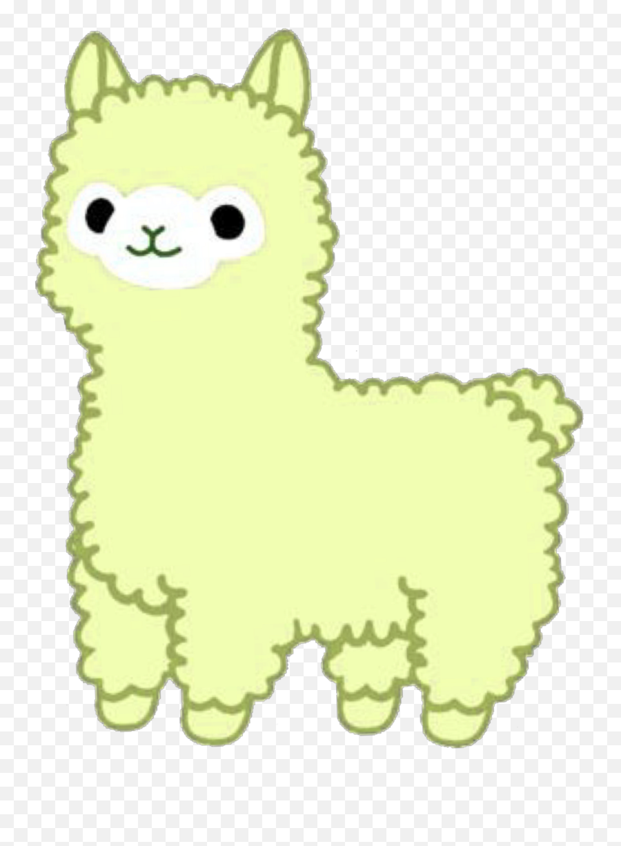 Alpaca Sticker - Kawaii Llama Pink Emoji,Copy And Paste Emojis Alpaca