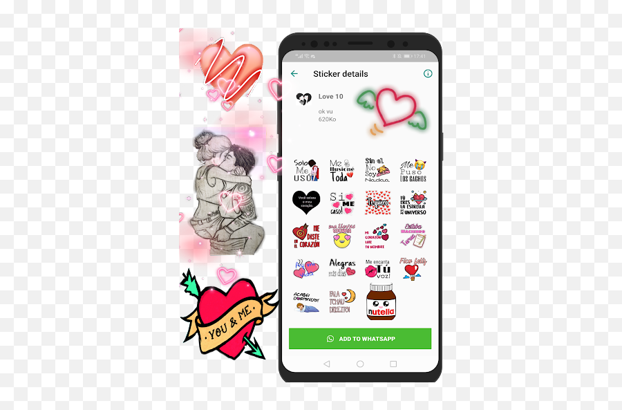 Stickers Frases De Amor Y Romanticos - Smartphone Emoji,Mensagens De Amor Para Whatsapp Com Emoticons