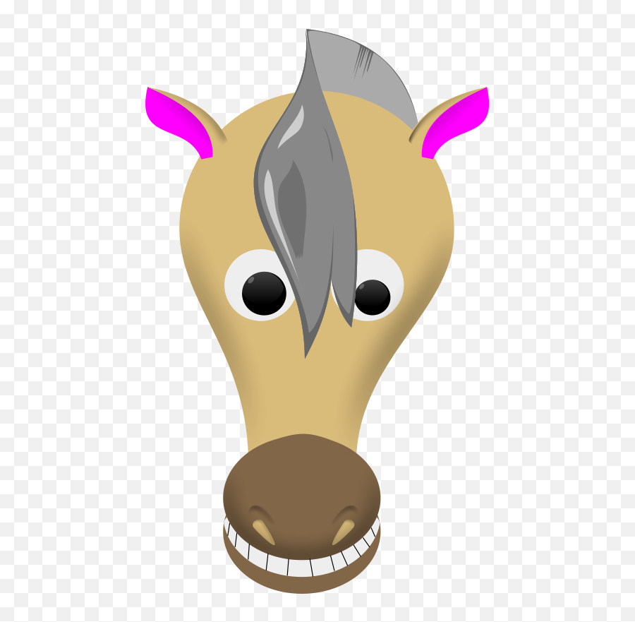 Free Comic Horse Face Vector Illustration Ai Svg Eps - Cartoon Horse Face Printable Emoji,Fish Emoji And Horse Emoji Meaning