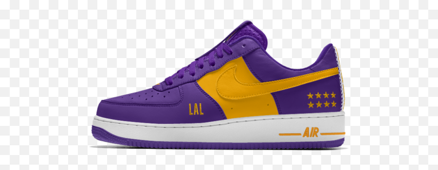 Nike Air Force 1 Low Premium Id Los Angeles Lakers Menu0027s - Nike Air Force 1 Los Angeles Lakers Emoji,Emojis For Air Force One