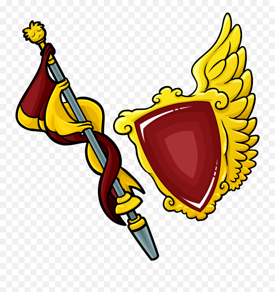 Crimson Lance And Shield - Club Penguin Shield Emoji,Lance Discord Emojis