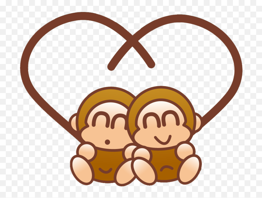 Clipart Monkey Love Clipart Monkey Love Transparent Free - Monkey Love Png Cartoon Emoji,Monkey Emoji Shirt