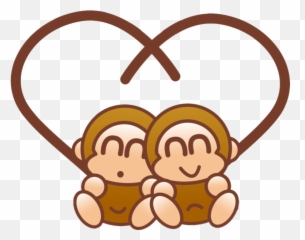 Clipart Monkey Love Clipart Monkey Love Transparent Free - Monkey Love Png Cartoon Emoji,Monkey Emoji Shirt