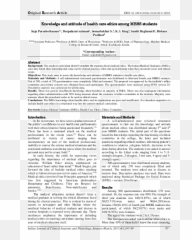 Pdf Knowledge And Attitude Of Health Care Ethics Among Mbbs - Document Emoji,Work Emotion Et7