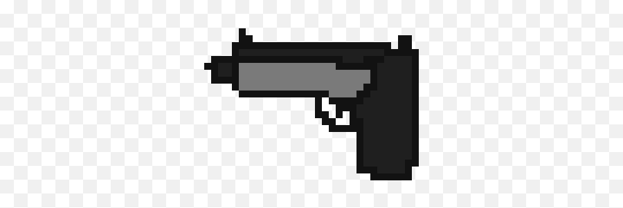 Pixel Art Gallery - 8 Bit Pistol Pixel Sprite Emoji,Deagle Emoticon