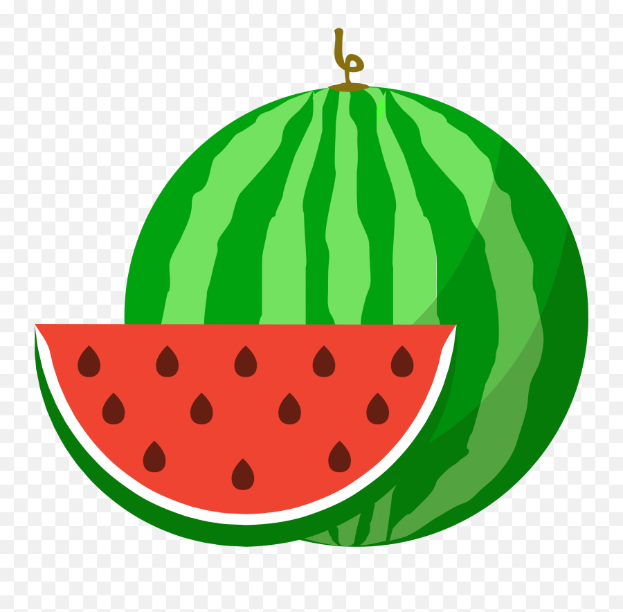 Watermelon Clipart Cucumber Melon - Watermelon Cartoon Png Emoji,Cucumber Emoji