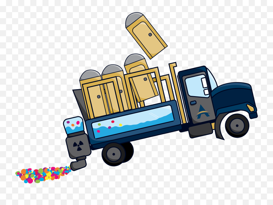 Porta Potty Truck For Game App - Commercial Vehicle Emoji,Semi Truck Emoticon