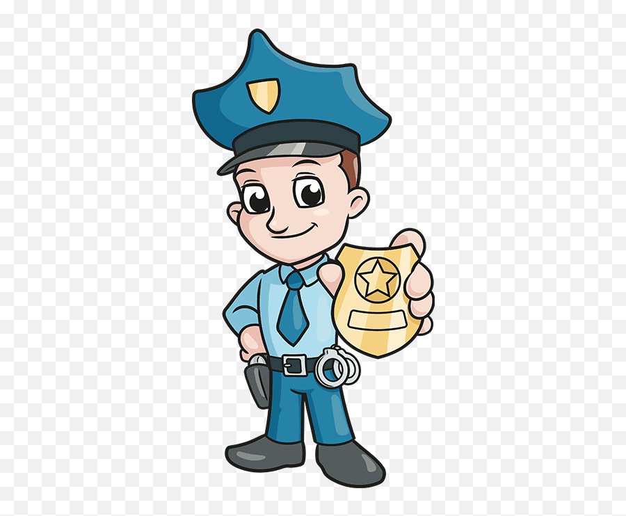 How To Draw The Police - Really Easy Drawing Tutorial Police Drawing Easy Emoji,Law Enforcement Emoticons