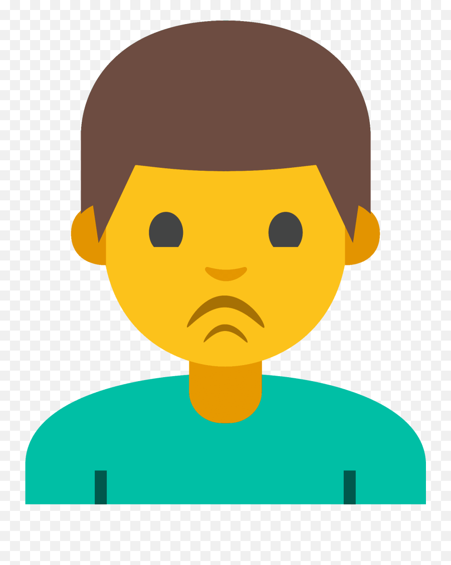 Hombre Haciendo Pucheros Emoji - Emoji,Cara De Puchero Emoticon