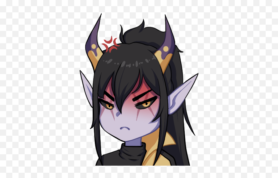 Kois Arts - Demon Emoji,Twitch Emoticons Girl