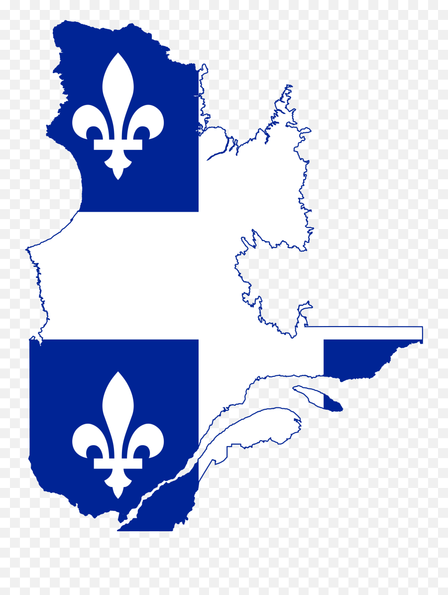 Quebec - Quebec Map With Flag Emoji,Quebec Flag Emoji