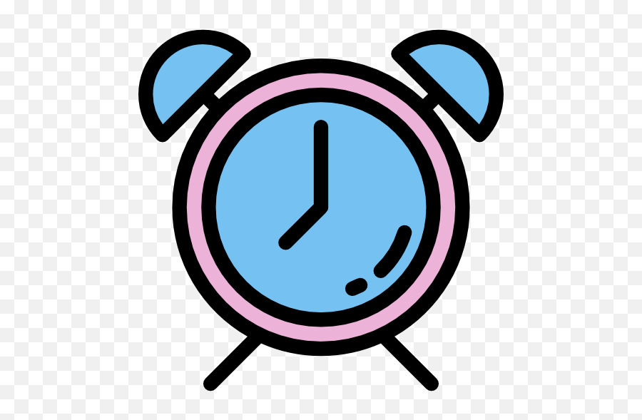 Clockclip Artalarm Clockemoticoniconhome Accessories - Alarm Clock Colour Icon Emoji,Home Emoticon
